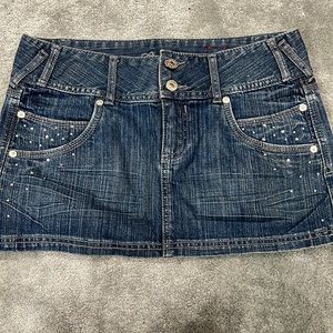 Guess jean mini skirt